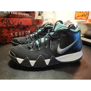 Nike Kyrie 4 Black Teal Tiffany AA2897-390 size 5